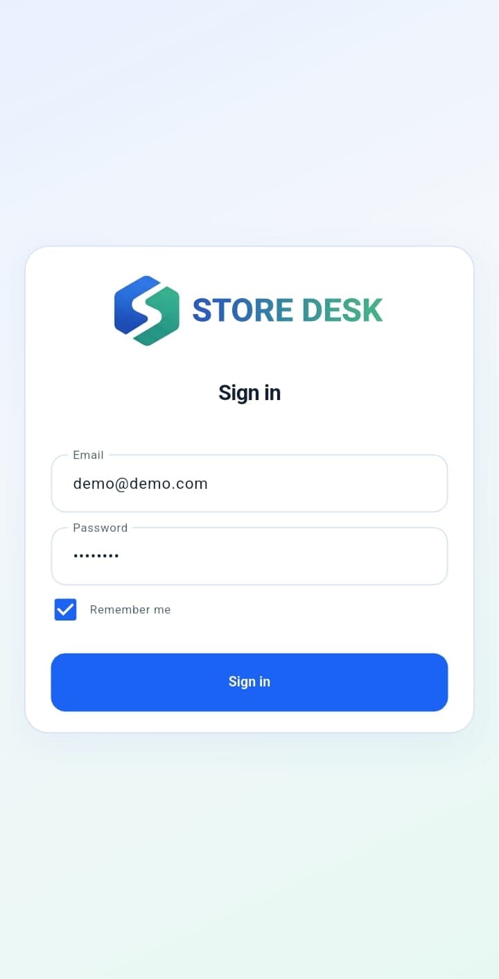 StoreDesk Login