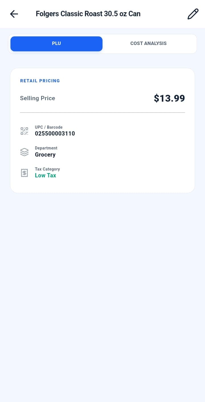 StoreDesk Mobile Sales Tax & Analytics Dashboard UI